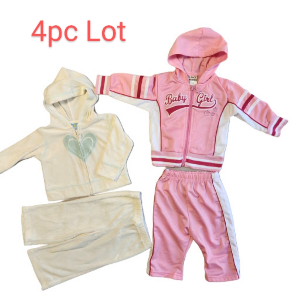 Track Suits | Baby Girl | Pink and White